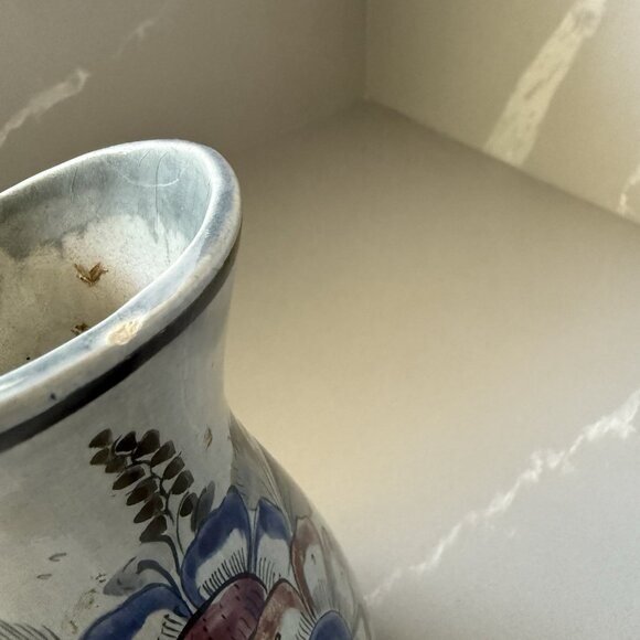 Vintage Tonala Mexican Folk Art Pottery Pitcher Jug Decorative Jalisco Signed - Picture 10 of 10